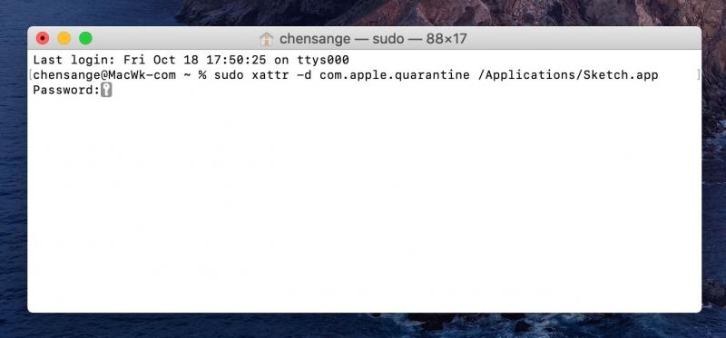 macOS 10.15 Catalina xxx.app已损坏，无法打开，你应该将它移到废纸篓解决方法