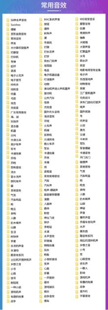 音效素材|2021详细分类音效素材影视后期音效素材库