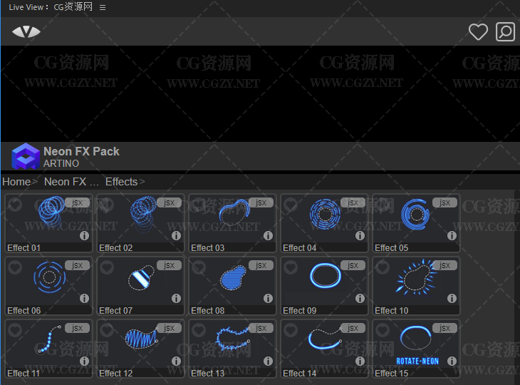 AE/PR脚本插件|300种发光涂鸦线条描边霓虹图形动画元素工具包 Glowing Scribble – Neon Fx Pack