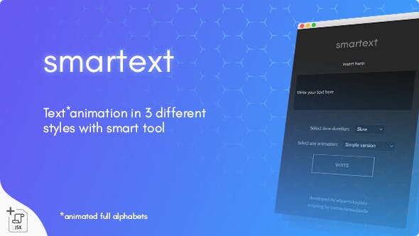 AE脚本|智能文字标题动画文本工具下载-Smartext – Animated Text Tool