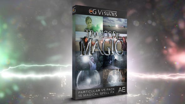 AE模板|魔法能量雷电火焰水花传送门打斗场景合成特效-Trapcode Magic