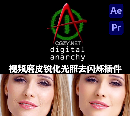 AE/PR磨皮美颜锐化光照视频去闪烁插件 Digital Anarchy Bundle 2022.12 CE Win-CG资源网