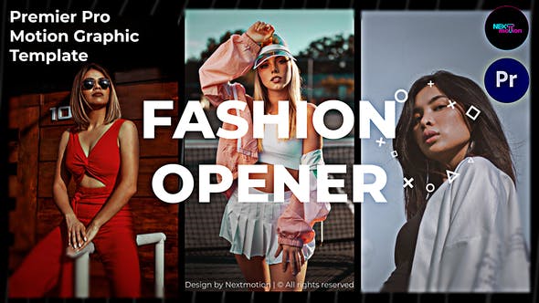 AE/PR模板|时尚开场图文动画模板-Fashion Opener