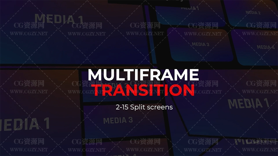 PR模板|100种分屏转场预设多屏网格画面组合视频 支持横屏竖屏-Multiscreen Transition