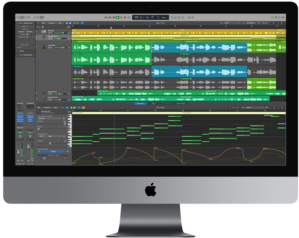 Mac苹果音乐制作编辑软件|Logic Pro X v10.7.4 破解版下载