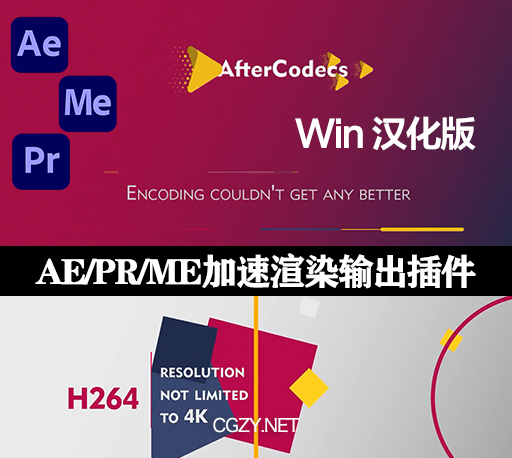 AE/PR/ME加速输出渲染插件 AfterCodecs 1.10.9 Win破解版-CG资源网