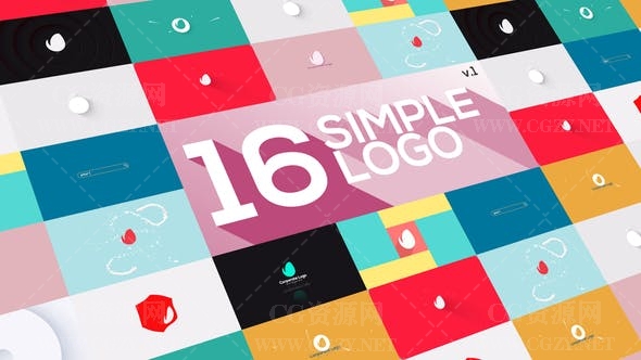 AE模板|16个简洁LOGO标志片头动画-Logo Reveal Pack