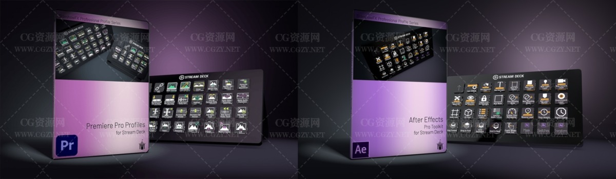 AE+PR功能快捷方式预设插件-Pro Toolkit for Stream Deck