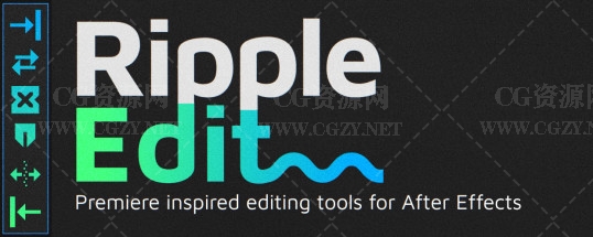 AE脚本|视频波纹编辑涟漪剪辑插件-Ripple Edit v1.1.3 Win/Mac+视频教程