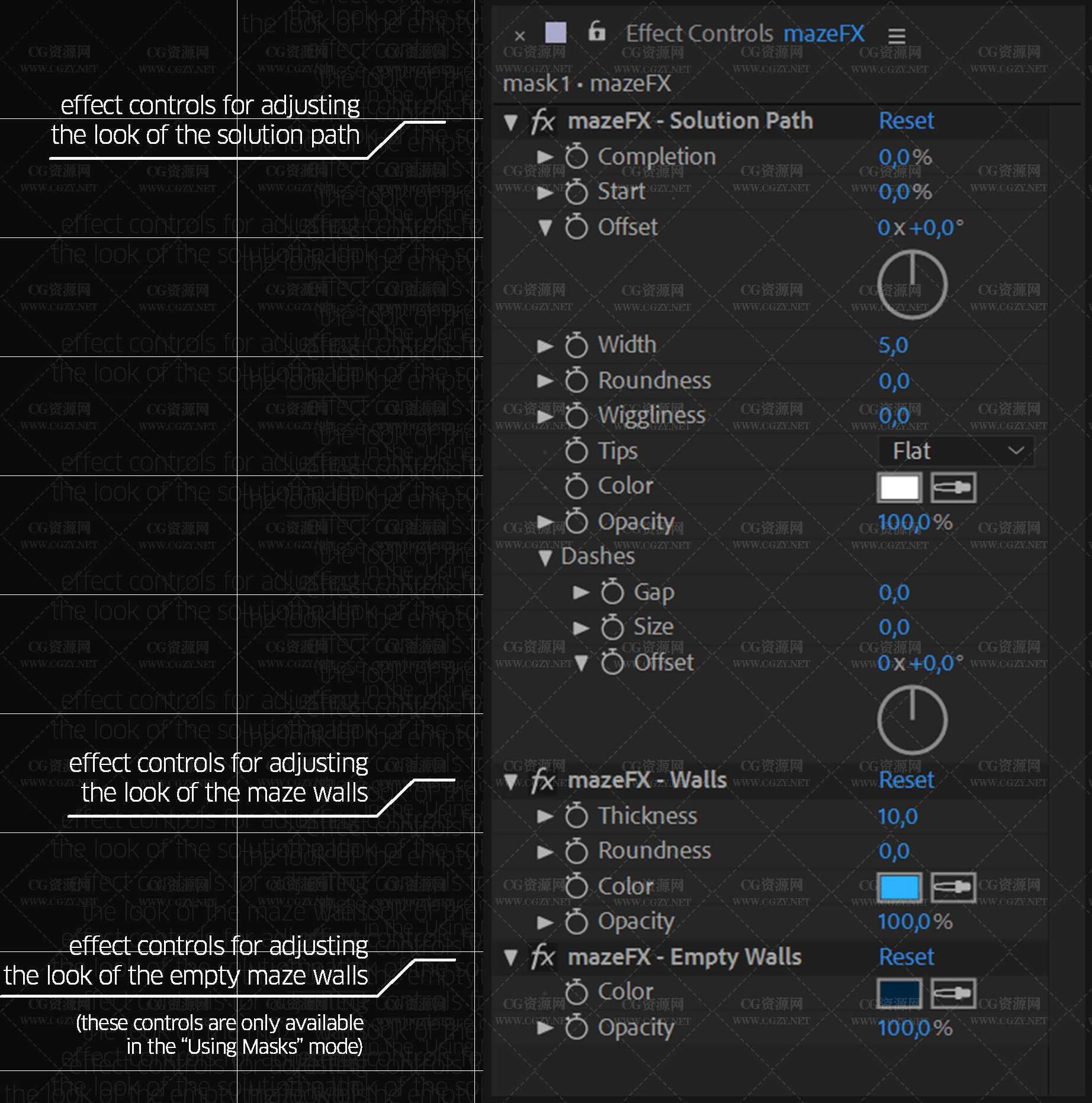 AE脚本|AE随机迷宫线路图动画脚本-mazeFX v1.32