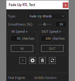 AE脚本|制作从右向左显示多行动画文字工具-Fade Up RTL v1.51