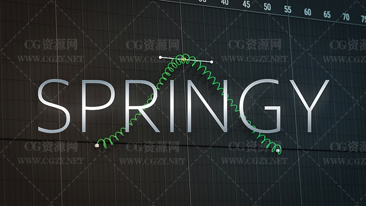C4D插件|Orestiskon Spring+使用教程-C4D弹性动画模拟插件