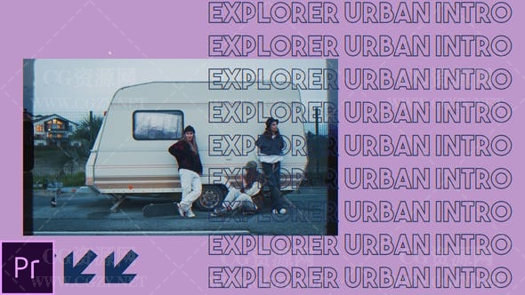 PR模板|时尚商品横竖屏促销展示动画模板下载 Explorer – Urban Intro