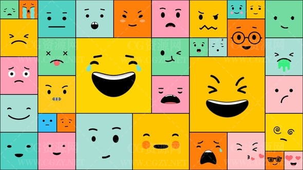 AE模板|有趣可爱emoji表情动画包 Funny Emoji for After Effects
