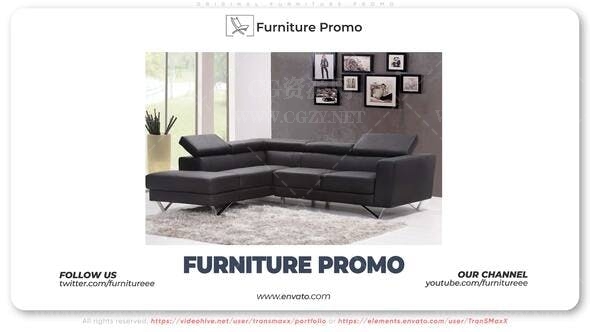 AE模板|商务家具促销展示介绍模板 Original Furniture Promo