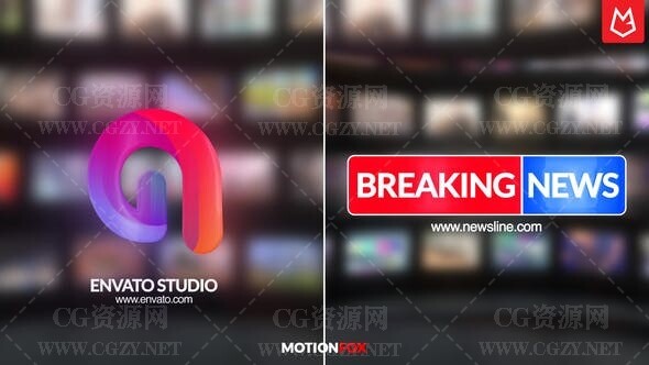 AE模板|电视视频墙LOGO标志展示模板 Tv Logo Reveal