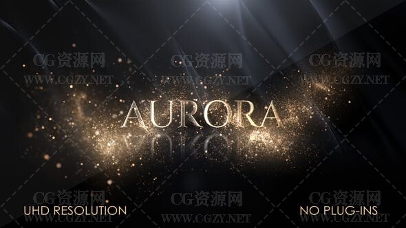 AE模板|豪华大气梦幻粒子文字标题介绍模板 Luxury Intro