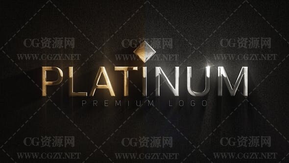 AE模板|豪华金属质感LOGO标志展示模板 Premium Logo