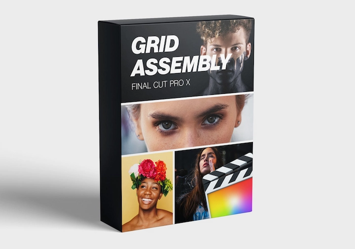 FCPX插件|全新动态分屏网格动画效果制作工具 Grid Assembly