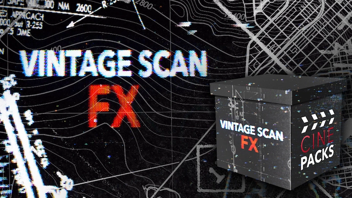 4K视频素材|150+复古CRT扫描干扰混乱效果叠加视频素材 VINTAGE SCAN FX