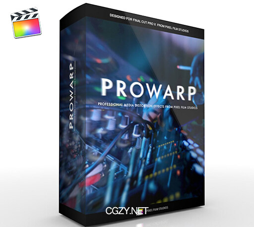 FCPX插件|专业媒体失真扭曲棱镜衰减着色抖动效果工具 支持M1 ProWarp-CG资源网 FCPX插件|专业媒体失真扭曲棱镜衰减着色抖动效果工具 支持M1 ProWarp-CG资源网