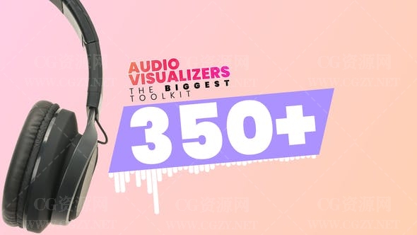 AE模板|350种音乐音频可视化音乐播放器模板 Audio Visualizer Big Pack