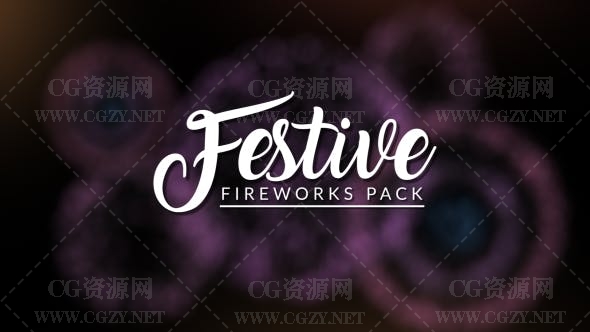 AE模板|28种唯美节日烟花特效动画模板 FESTIVE – Fireworks Pack