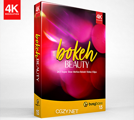 4K视频素材|263个镜头散景彩色光斑闪烁炫光叠加特效合成动画素材 Bokeh Beauty BBV15-CG资源网