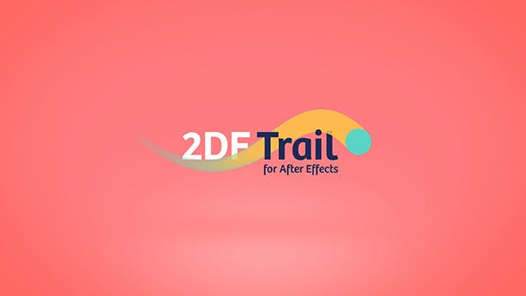 AE脚本模板|运动拖尾多彩线条轨迹效果MG动画预设 Win/Mac 2DF Trail – Bicolor trail generator