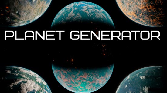 Blender插件|Planet Generator 1.0 宇宙星球行星模型生成工具