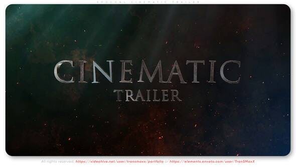 AE模板|史诗风格文字标题电影游戏宣传预告片介绍 Epochal Cinematic Trailer