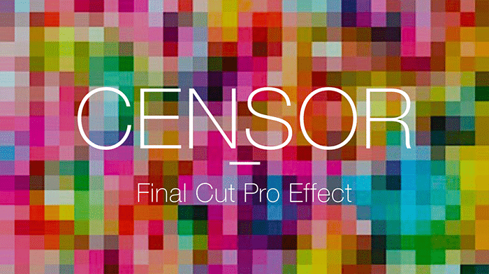 中文汉化FCPX插件|局部画面马赛克模糊效果工具 支持M1 Censor Tool