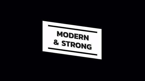 FCPX插件|9组超大文字标题排版设计动画预设 支持M1 Strong Titles