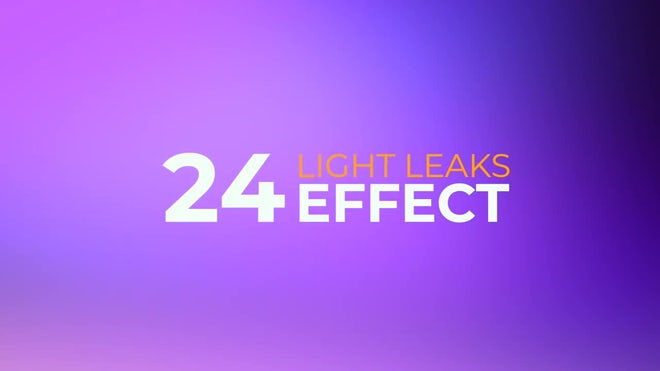 FCPX插件|24种唯美漏光炫光效果预设 Light Leaks Effect