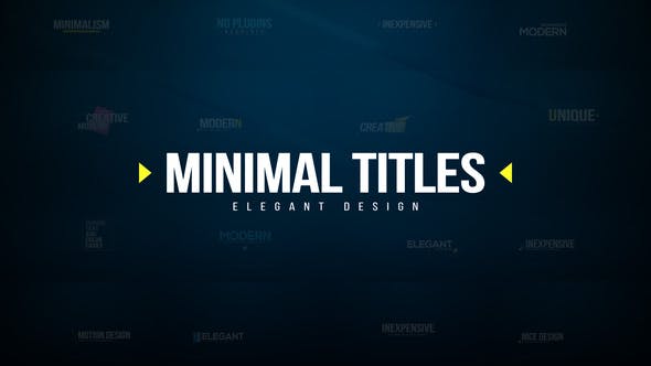 FCPX插件|16种迷你简洁文字标题动画预设 Minimal Titles