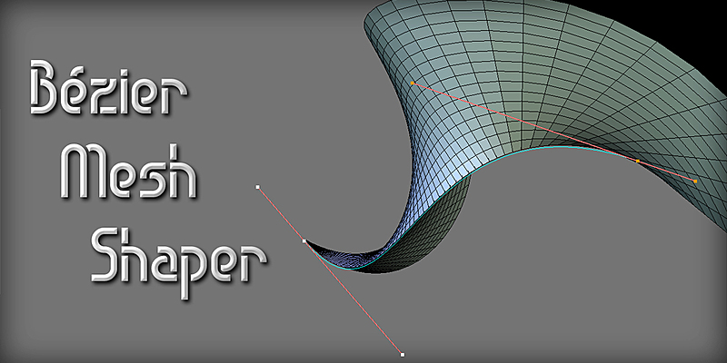 Blender插件|Bezier Mesh Shaper v0.9.59 曲线网格变形建模工具