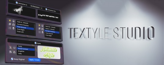 AE脚本|Textyle Studio v1.2 Win/Mac 文字标题动画生成工具+使用教程