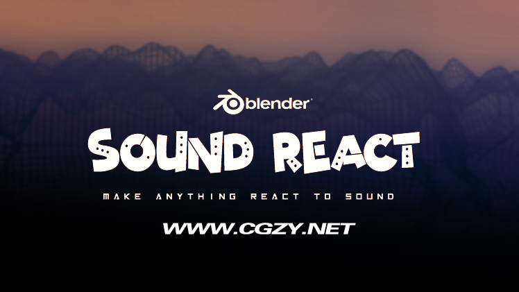 Blender插件|Sound React Addon V1.2 可视化音乐律动BPM视觉效果
