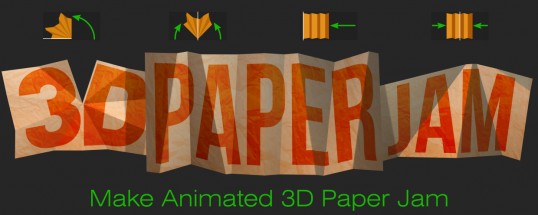 AE脚本|3D Paper Jam 1.2.1 制作纸张折叠翻转动画效果工具