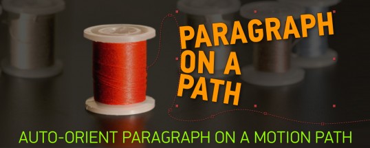 AE脚本|Paragraph on a Path v1.2.0 路径排列文字标题动画工具+使用教程