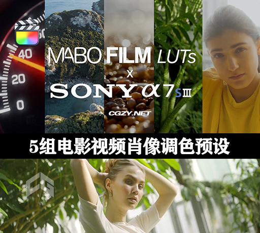 LUTS预设|5组电影视频肖像调色预设 MABO Film LUTs for Rec.709-CG资源网