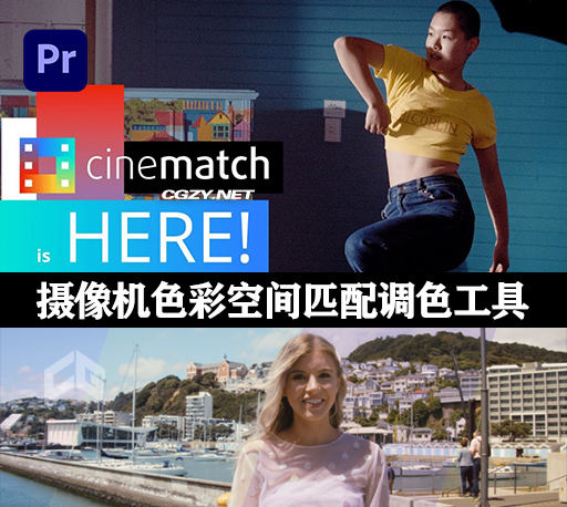 PR插件|摄像机色彩空间匹配调色工具 CineMatch v1.12 Win-CG资源网