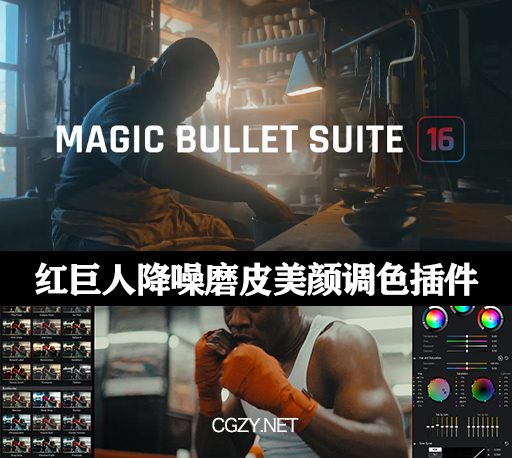 红巨人调色套装插件|Red Giant Magic Bullet Suite V16.0.0 Win/Mac破解版-CG资源网