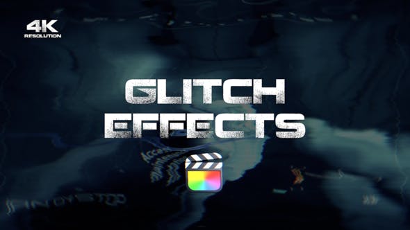 FCPX插件|30种4K毛刺故障干扰效果预设 Glitch Effects