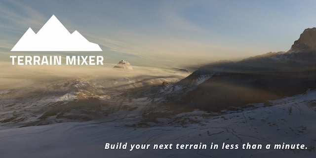 Blender插件|Terrain Mixer V1.9.1 逼真专业地形生成工具