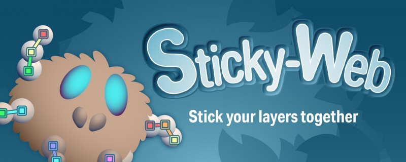 AE脚本|Sticky Web V1.0 多图层快速父子链接工具+使用教程