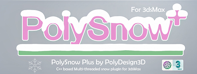 3DS MAX插件|PolySnow v1.03 超强一键式造雪覆盖插件
