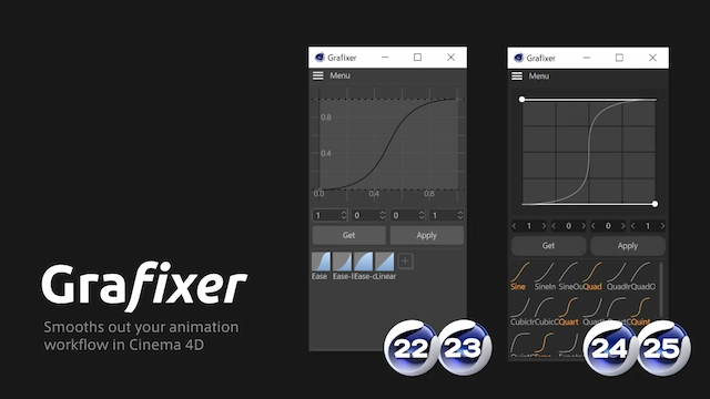 C4D动画曲线编辑辅助插件-Grafixer v2.0.0 Win/Mac