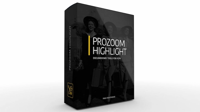 FCPX插件|视频局部画面放大镜扩大特写工具 ProZoom Highlight
