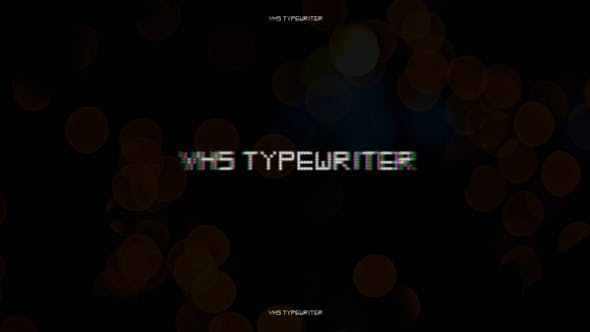 FCPX插件|复古VHS打字机效果标题动画模板 支持M1 VHS Typewriter Titles